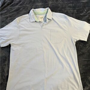 Alexander Julian Light Blue Polo with Chest Pocket